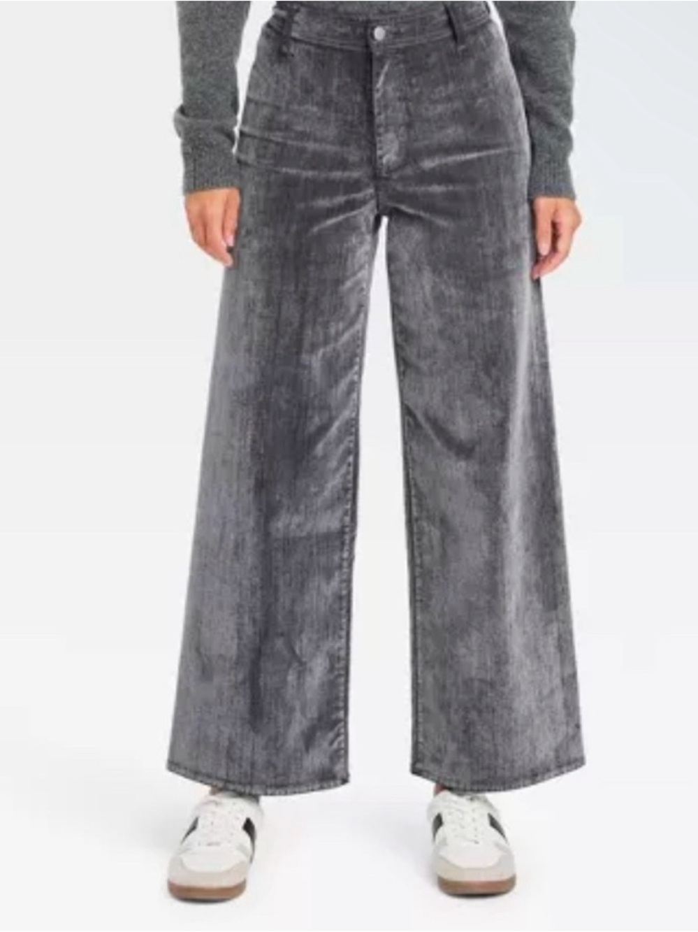 Universal Thread Women’s High-Rise Holiday Flocked Sailor Wide Leg Ankle Pant 10